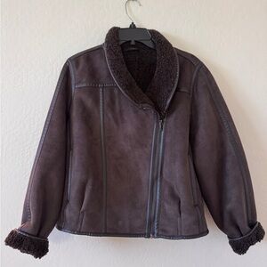 Women's Zara Brown Shearling Jacket